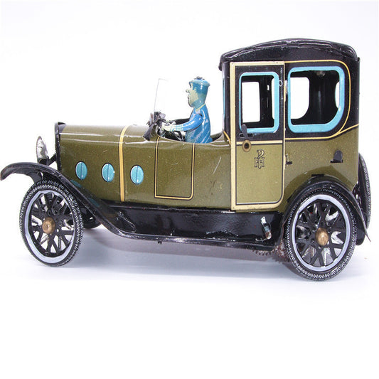 NEW Arrival Vintage Classic Taxi Car Clockwork Wind Up Tin Educational Retro Car Toys Perfect Gift For Child Free Shipping