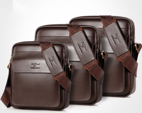 Men Casual Business Leather shoulder Messenger Bag Men's Crossbody male vintage crossbody ipad Laptop briefcase Messenger Bags
