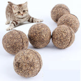 Pet Cat Natural Catnip Treat Ball Favor Home Chasing Toys Healthy Safe Edible Treating - Shopy Max
