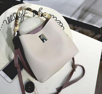 Women Ribbon Summer Handbag PU Leather Bucket Fashion Women Bag Bolsa Ladies