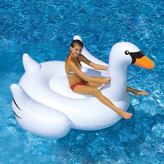 150CM 60 inch Giant Swan Inflatable Ride-On Pool Toy Float inflatable swan