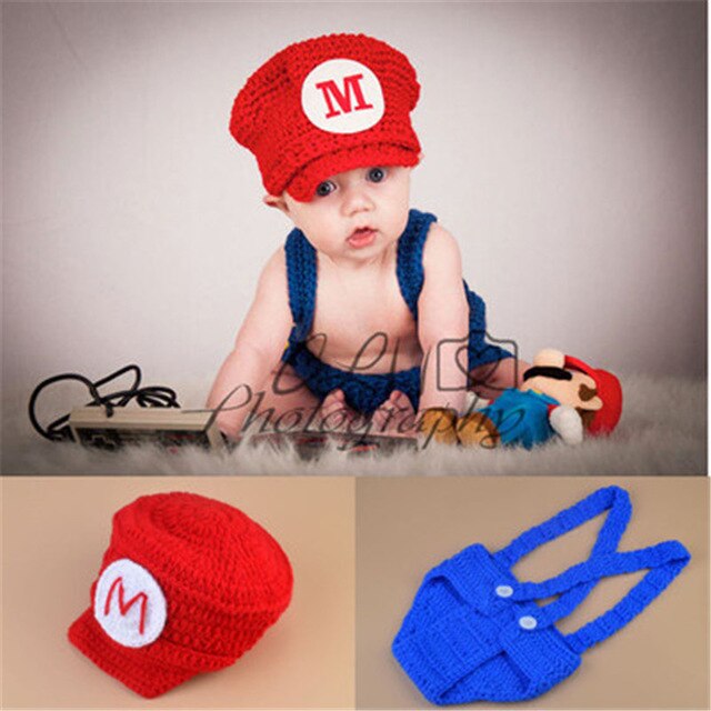 New Top Sale Super Mario Design Newborn Photography