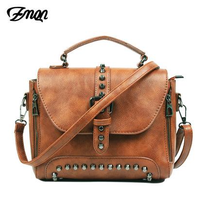 ZMQN Crossbody Bags For Women Messenger Bags 2018 Vintage Leather