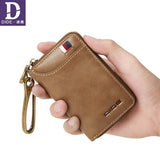 DIDE Fashion Genuine Leather Car Key Wallets Men Card holder Brand Mini Purse