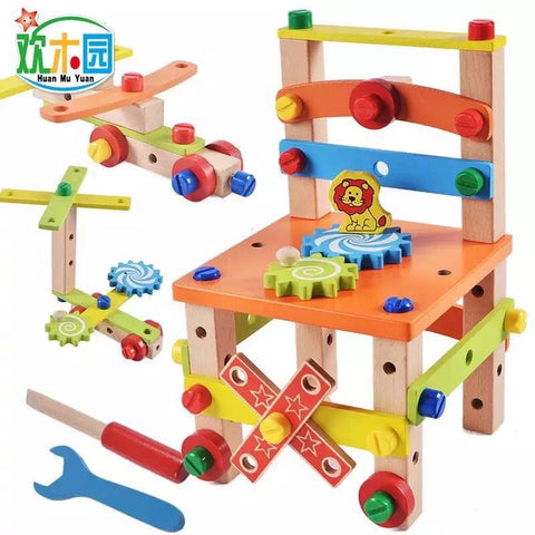 Montessori for kid Children's educational toys Chair designer
