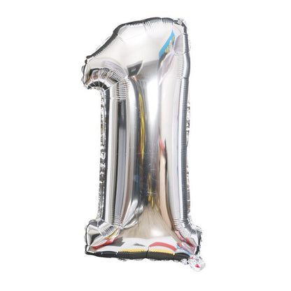 Gold Sliver 32 inch  0-9  Large Helium Digital Air Ballons Foil Children Festival