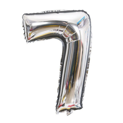 Gold Sliver 32 inch  0-9  Large Helium Digital Air Ballons Foil Children Festival