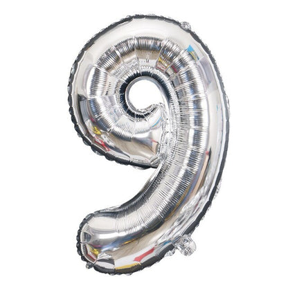 Gold Sliver 32 inch  0-9  Large Helium Digital Air Ballons Foil Children Festival