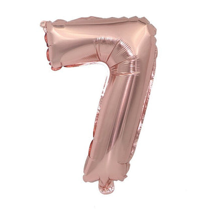 Gold Sliver 32 inch  0-9  Large Helium Digital Air Ballons Foil Children Festival