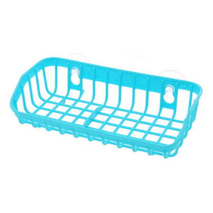 Plastic Kitchen Accessories 1 Pc Sink Shelf  Double Suction Cup  Sponge Drain