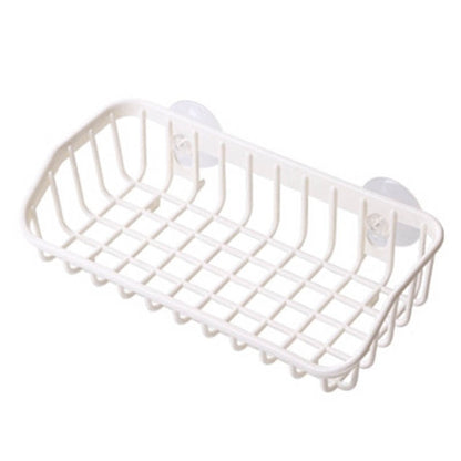 Plastic Kitchen Accessories 1 Pc Sink Shelf  Double Suction Cup  Sponge Drain