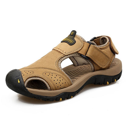 MIXIDELAI Genuine Leather Men Shoes Summer New Large Size Men's Sandals Men