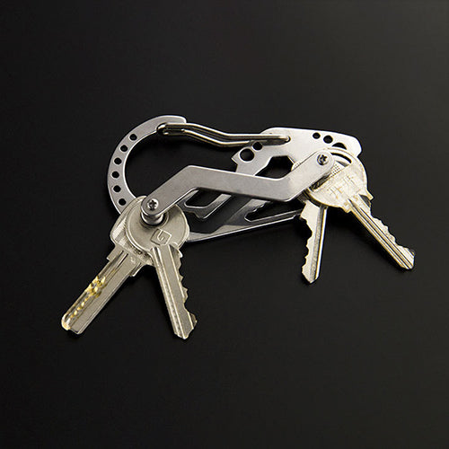 Multifunctional Outdoor Keychain Metal Carabiner Screwdriver Wrench Carabiner Keyring Mini