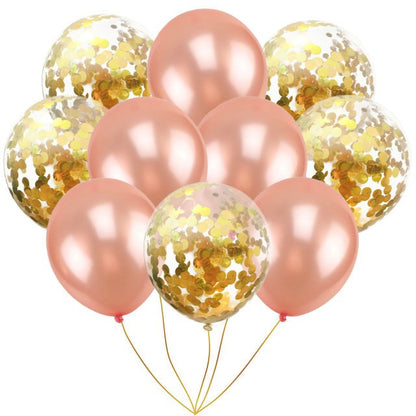 10pcs/pack Inflatable Ball Toy 10 inch Birthday Wedding Pink Rose Gold Balloon Toy Inflatable Cartoon Hat Children Party Toy Hat