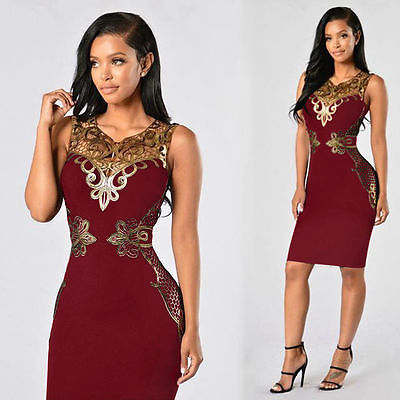 Three Quatrer Sleeve Knee Length Dress Slim Bodycon Bandage Spring