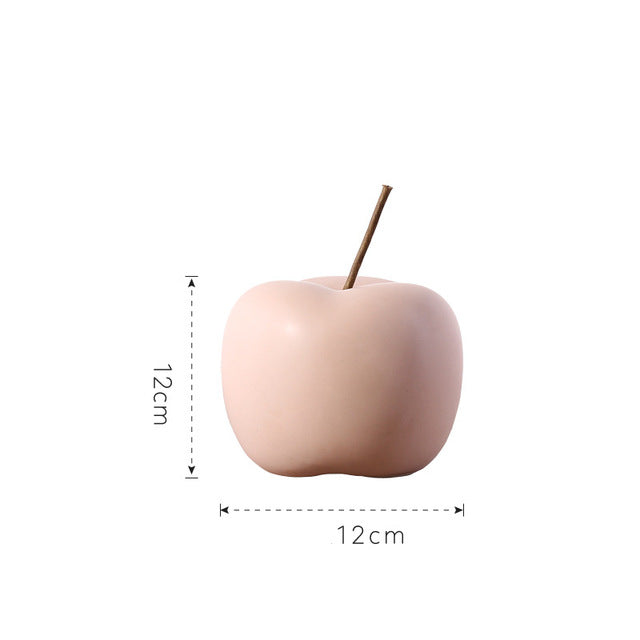 Nordic Creative Ceramics Apple Decoration Simple Living room TV cabinet