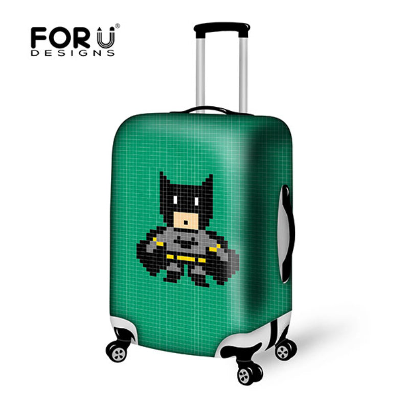 Elastic Travel Luggage Protector Cover Waterproof Superman Hero Suitcase Dust Cover to 18/20/22/24/26/28/30 Case