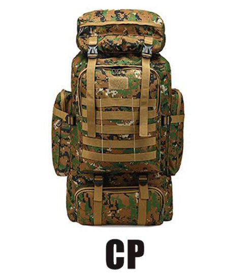 80L Waterproof Climbing Hiking Military Tactical Backpack Bag Camping Mountaineering Outdoor