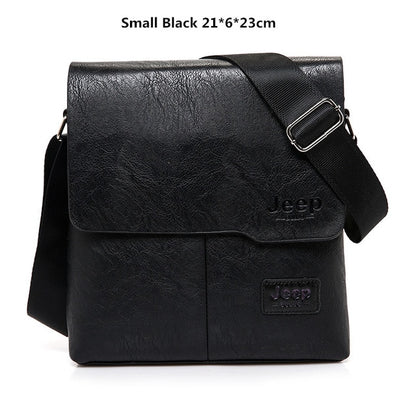 Men Tote Bags Set JEEP BULUO Famous Brand New Fashion Man Leather Messenger