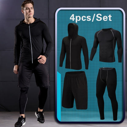 Men's Compression Sportswear Suit GYM Tights Sports training Clothes Suits workout jogging