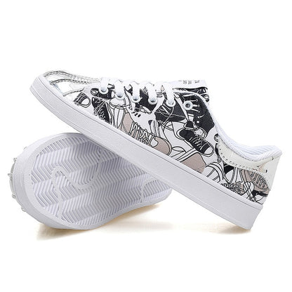 HZXINLIVE 2019 Fashion Women Vulcanized Shoes Sneakers Ladies Lace-up