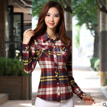 camisa feminina blouse blusas women blouses blusa feminino shirt 2016 plaid chemise