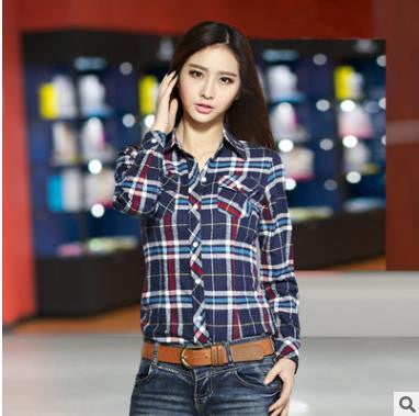 camisa feminina blouse blusas women blouses blusa feminino shirt 2016 plaid chemise