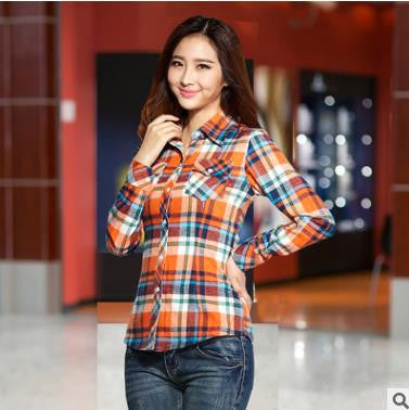 camisa feminina blouse blusas women blouses blusa feminino shirt 2016 plaid chemise