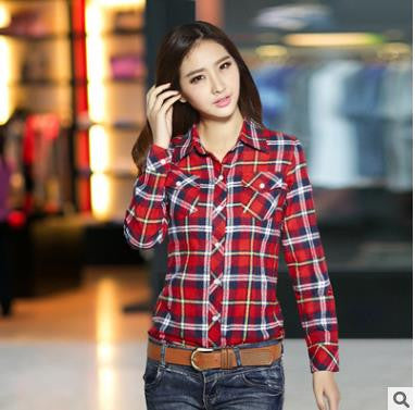 camisa feminina blouse blusas women blouses blusa feminino shirt 2016 plaid chemise