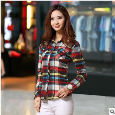camisa feminina blouse blusas women blouses blusa feminino shirt 2016 plaid chemise