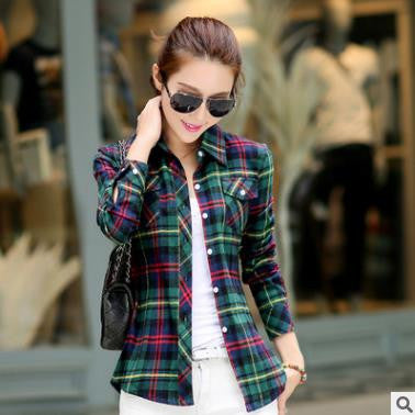 camisa feminina blouse blusas women blouses blusa feminino shirt 2016 plaid chemise