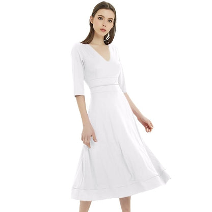 VENFLON Women Summer Dress 2019 Plus Size Casual Elegant Ball Gown Female Sexy