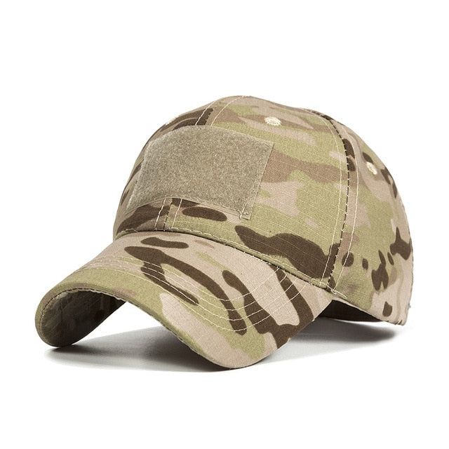 New Camo Baseball Cap Men Summer Mesh Cap Tactical Camouflage Velcr Snapback Cap Hat for Men