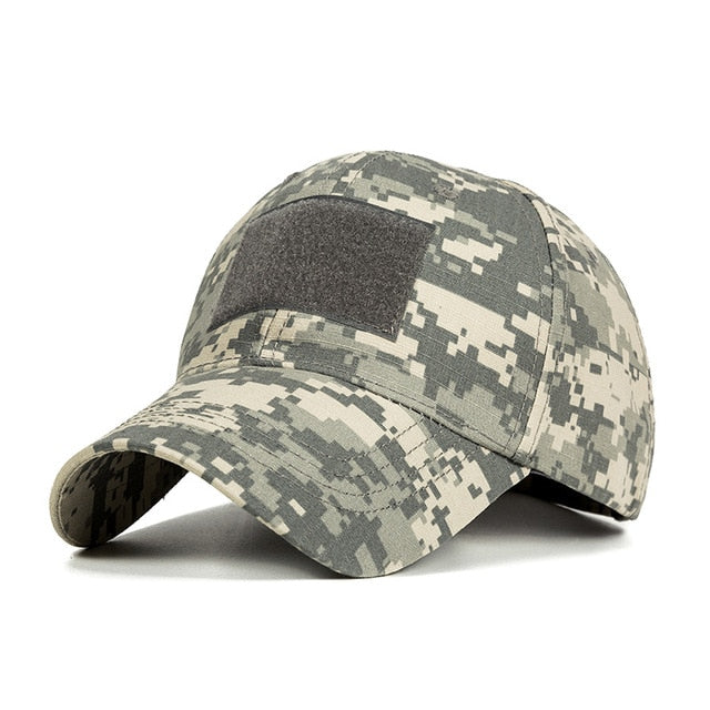 New Camo Baseball Cap Men Summer Mesh Cap Tactical Camouflage Velcr Snapback Cap Hat for Men