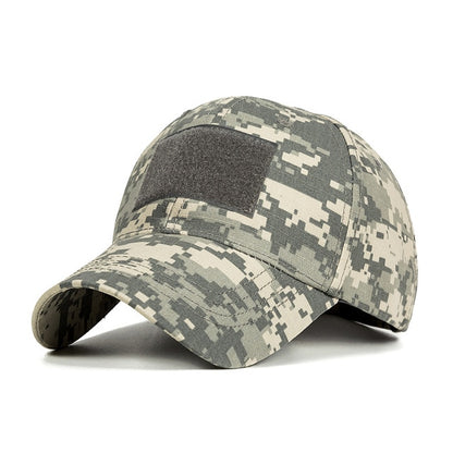 New Camo Baseball Cap Men Summer Mesh Cap Tactical Camouflage Velcr Snapback Cap Hat for Men