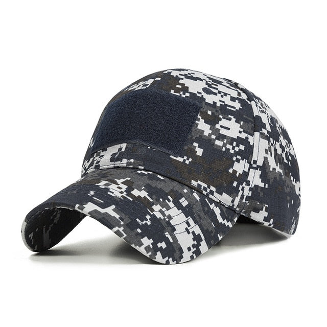 New Camo Baseball Cap Men Summer Mesh Cap Tactical Camouflage Velcr Snapback Cap Hat for Men