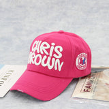 11 Colors Chris Brown Baseball Caps Letter Sports Ladies Gorra Visera Mujer Chapeau