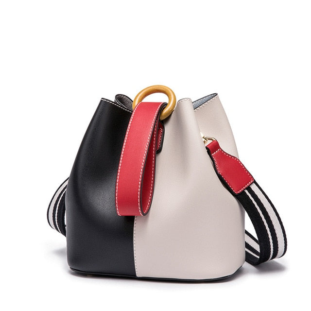AOEO Korean Version Of The Fashion Color Bucket Bag For Women 2019 New Women