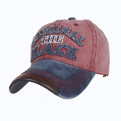 Hot 100% washed cotton men baseball cap fitted cap snapback hat