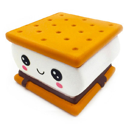 Jumbo Cheese Chocolate Biscuits Cute Squishy Slow Rising Soft Squeeze