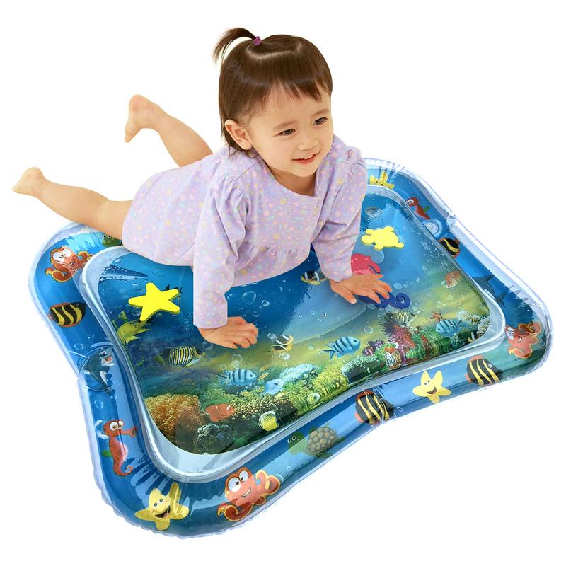 Baby Crawling Water Mat Inflatable Play Mat Playmat Toddler Pad Baby Cushion Play Water