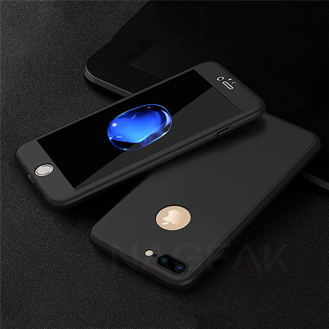 360 Full Protective Phone Case For iPhone 8 7 6 6s 7 Plus 5 5s SE Anti-knock Case For iPhone 7 8