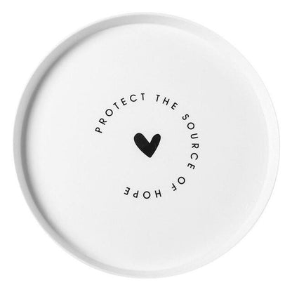 Nordic Style Plastic Round Breakfast Tray Food Fruit Dessert Plate Snack Storage Trays Kitchen