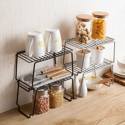 Stacking Desktop Shelves Sundries Storage Holder & Rack Kitchen