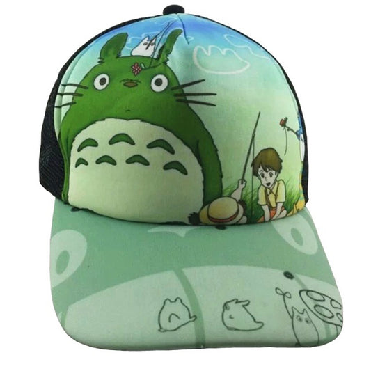 Japan Anime My Neighbor Totoro Baseball Cap Mesh Sun Hat Cartoon Cap Adjustable