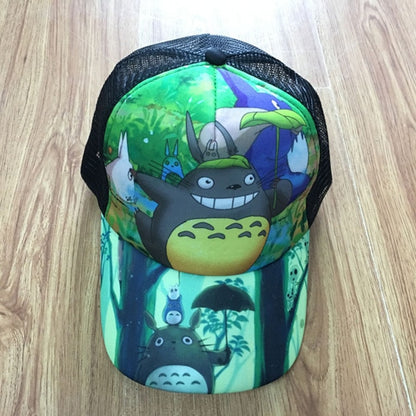 Japan Anime My Neighbor Totoro Baseball Cap Mesh Sun Hat Cartoon Cap Adjustable