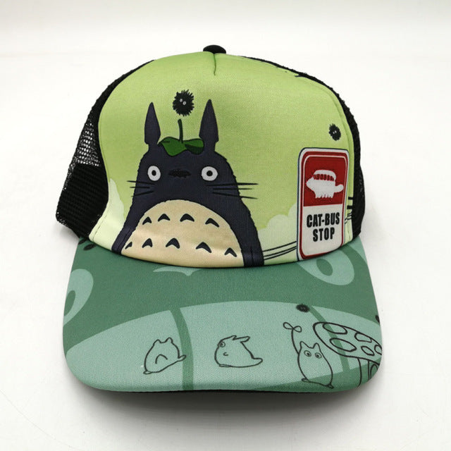 Japan Anime My Neighbor Totoro Baseball Cap Mesh Sun Hat Cartoon Cap Adjustable