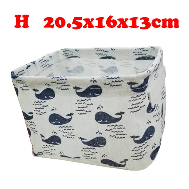 Desktop Storage Box Cute Printing Waterproof Organizer