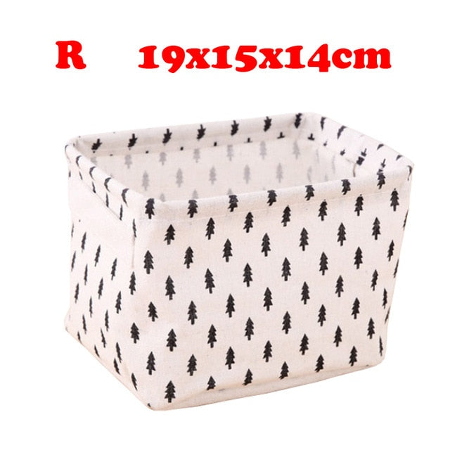 Desktop Storage Box Cute Printing Waterproof Organizer