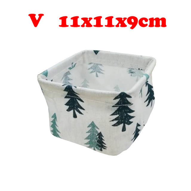 Desktop Storage Box Cute Printing Waterproof Organizer